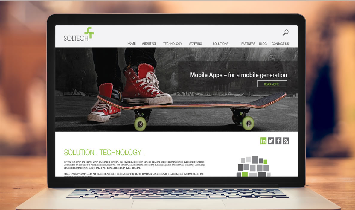 SolTech Website View